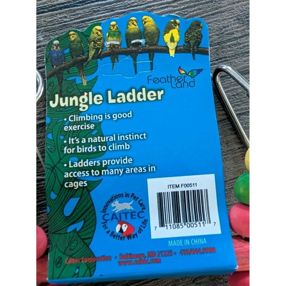 Lot of 2 Caitec Featherland Paradise Flex Ladder Small/Medium Bird Toy